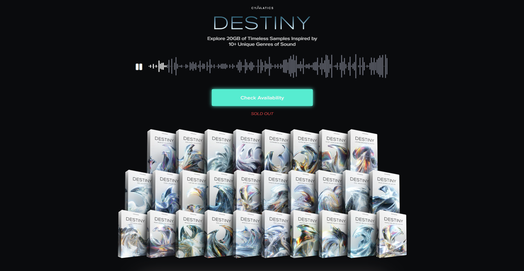 【Cymatics厂牌EDM多风格套件包】Cymatics – DESTINY Production Suite