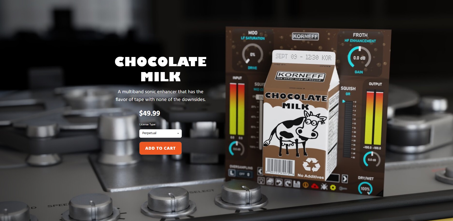 【多频段磁带模拟效果插件】Korneff Audio – Chocolate Milk v1.0.1