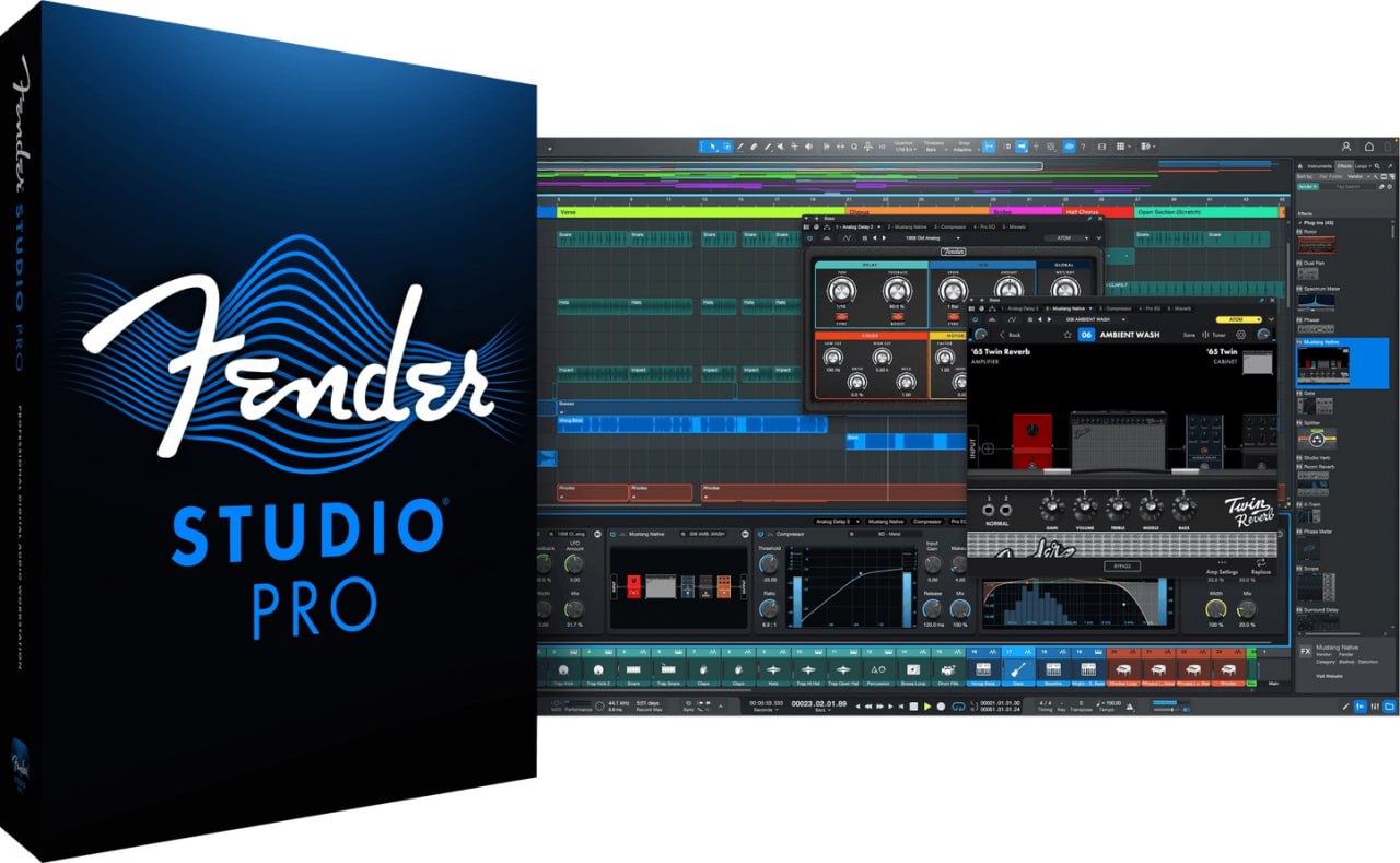Fender Studio Pro 8 v8.0.0 + Sphere Manager v3.0.0